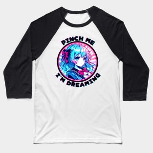 Japanese Anime Neon Otaku Manga Baseball T-Shirt